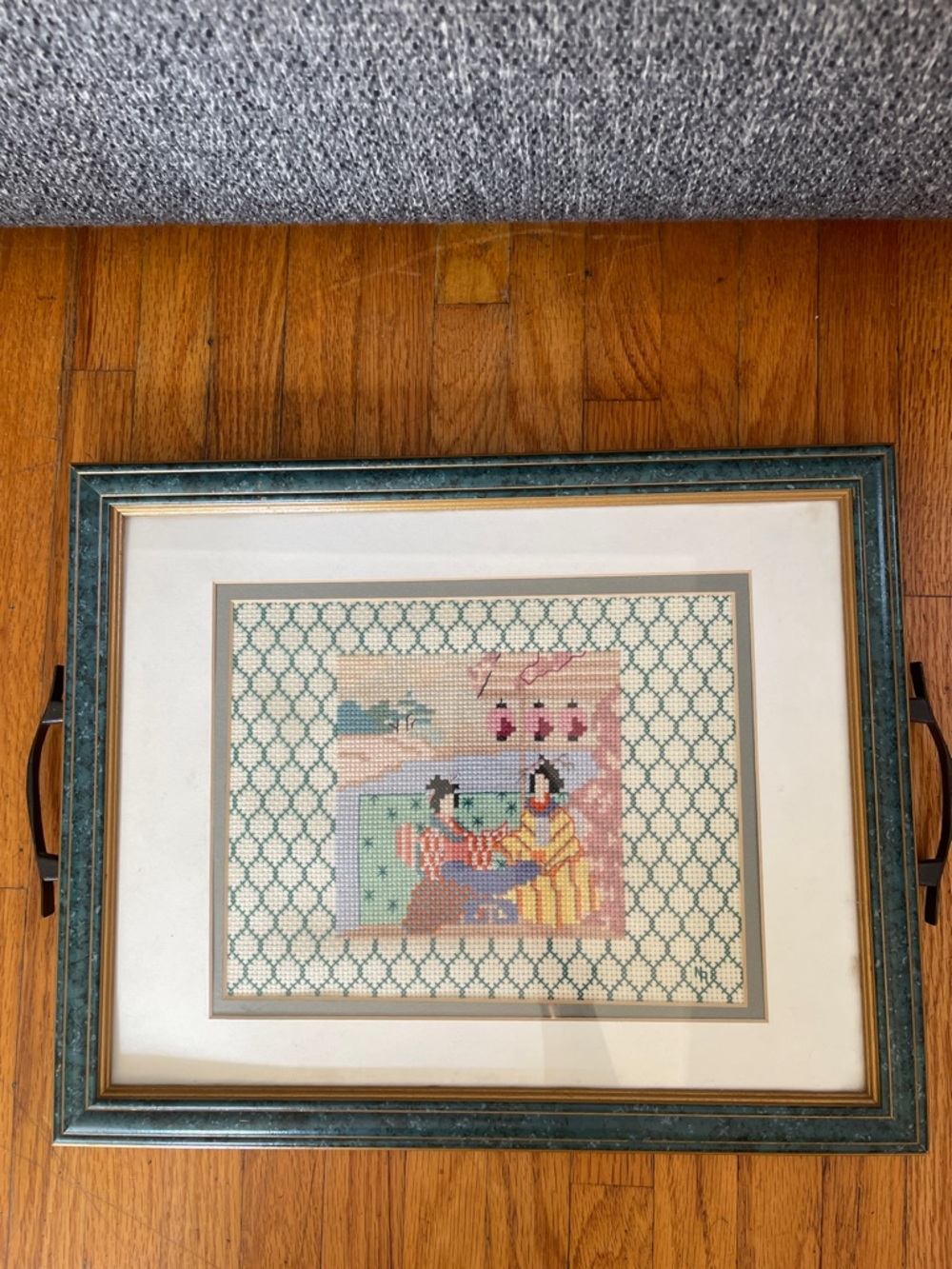 Vintage Needlepoint Framed Art